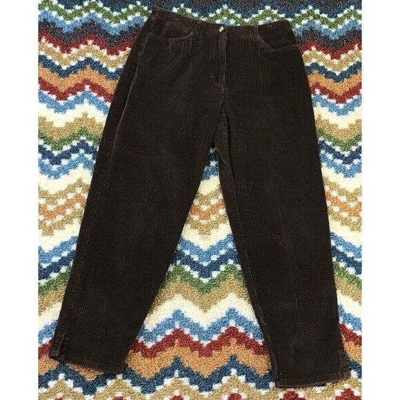 Talbots Pants - Brown “Mom” Corduroy Pants size 12 Talbots